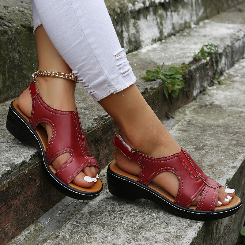 Helen - Orthopedic Leather Sandals