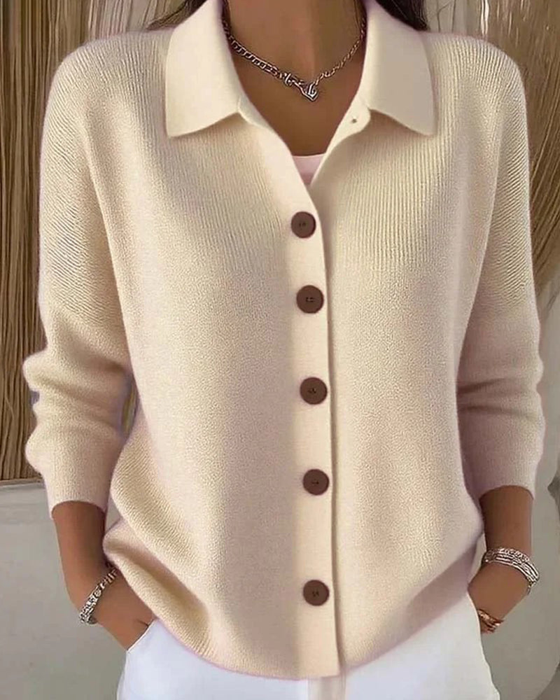 Bonnie - Classic Casual Button Knit Cardigan