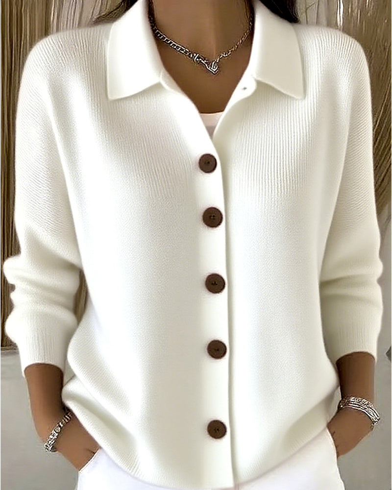 Bonnie - Classic Casual Button Knit Cardigan