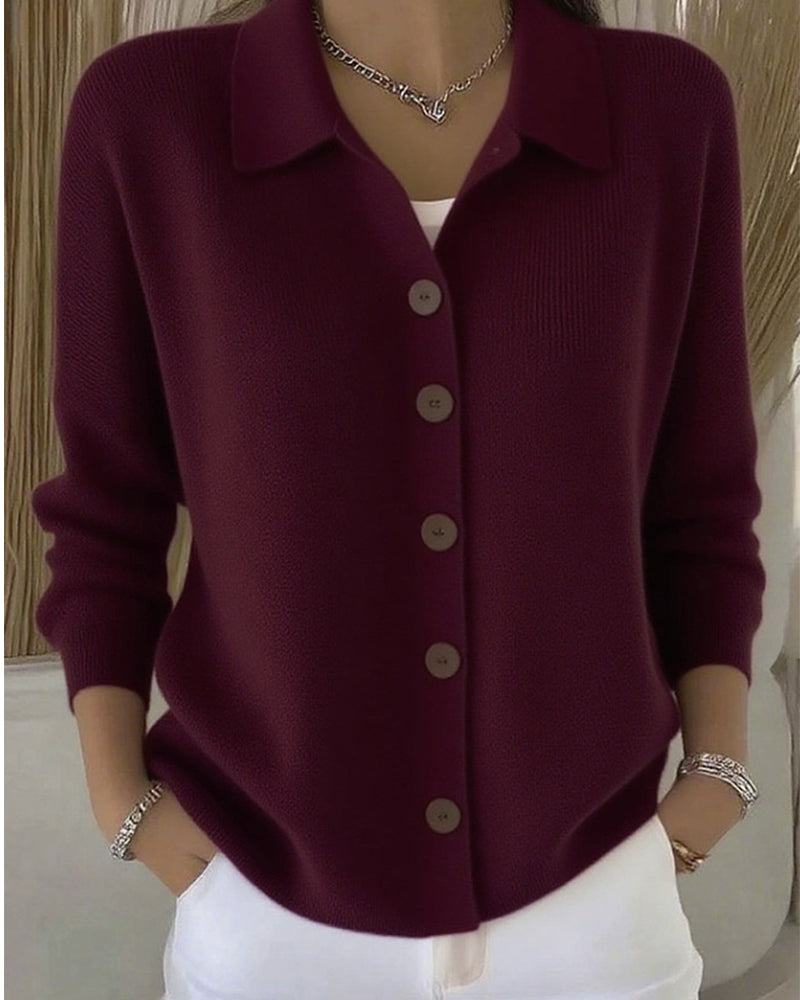 Bonnie - Classic Casual Button Knit Cardigan