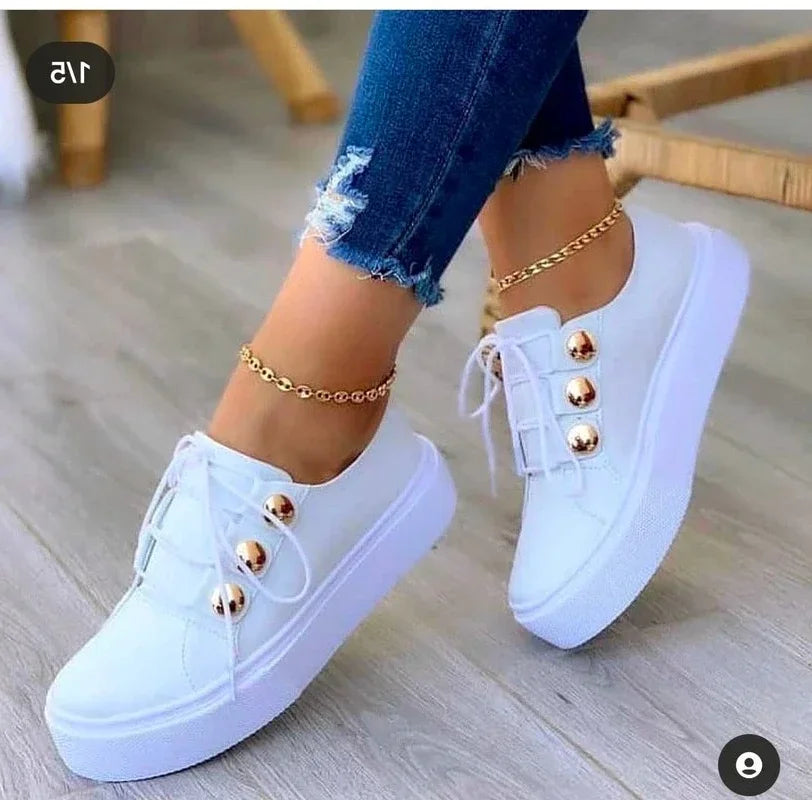 Brooke - Orthopedic Round Toe Platform Sneakers