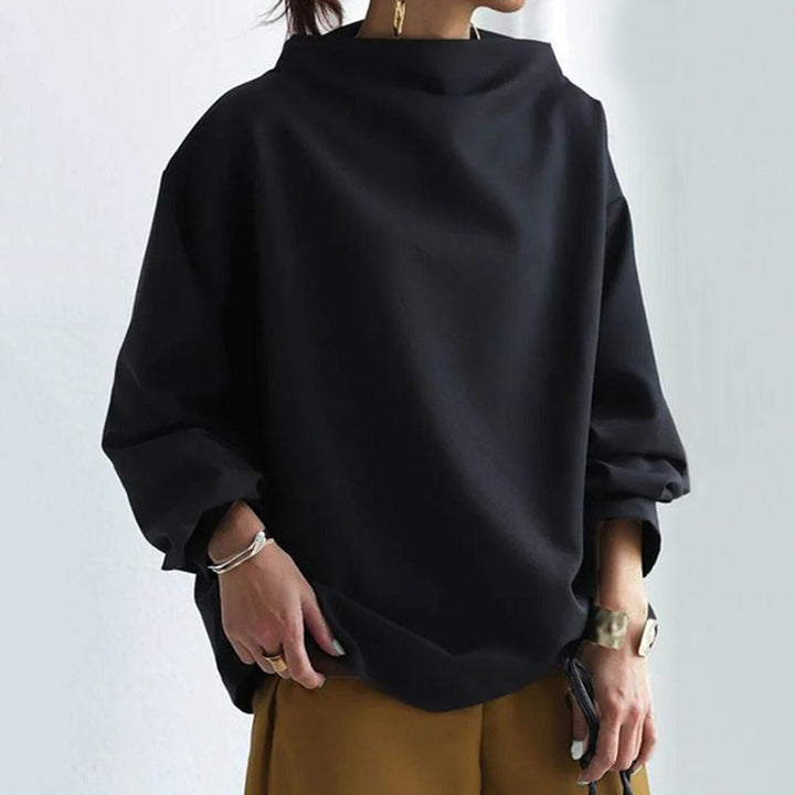 Brooklyn - High-Neck Soft Knit Top