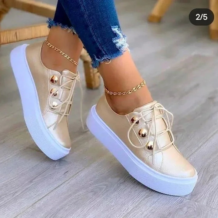 Brooke - Orthopedic Round Toe Platform Sneakers