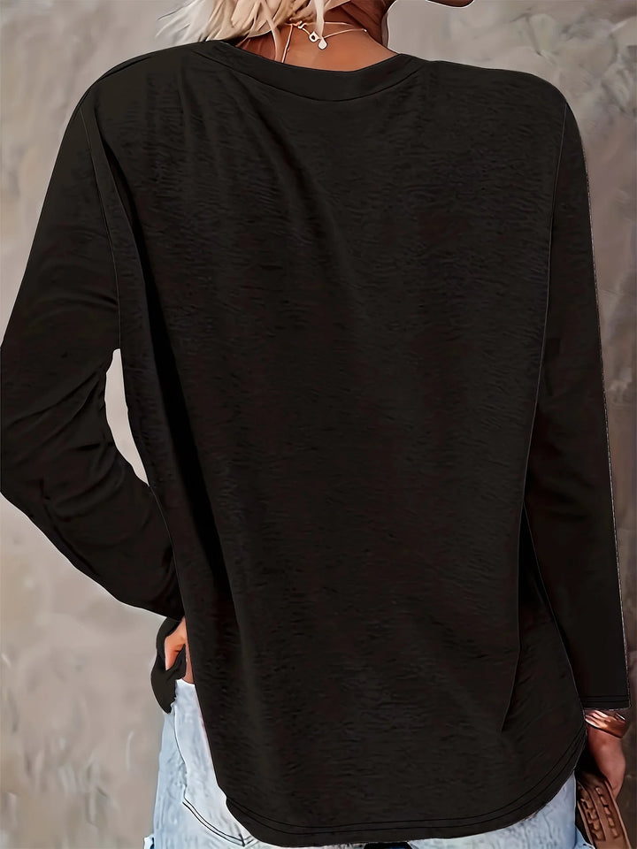 Barbara - Long Sleeve Round Neck T-shirt