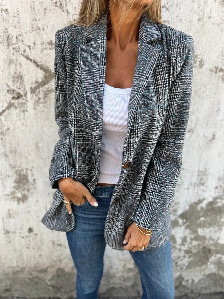 Teresa - Casual Checked Blazer