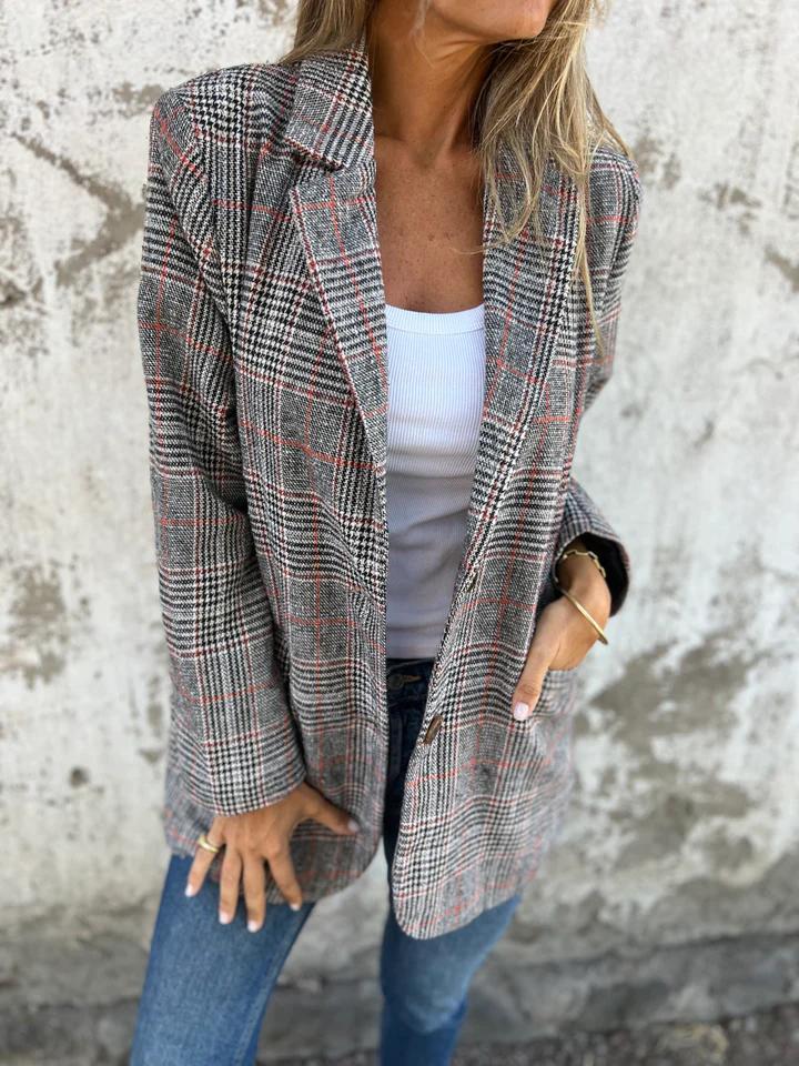 Teresa - Casual Checked Blazer
