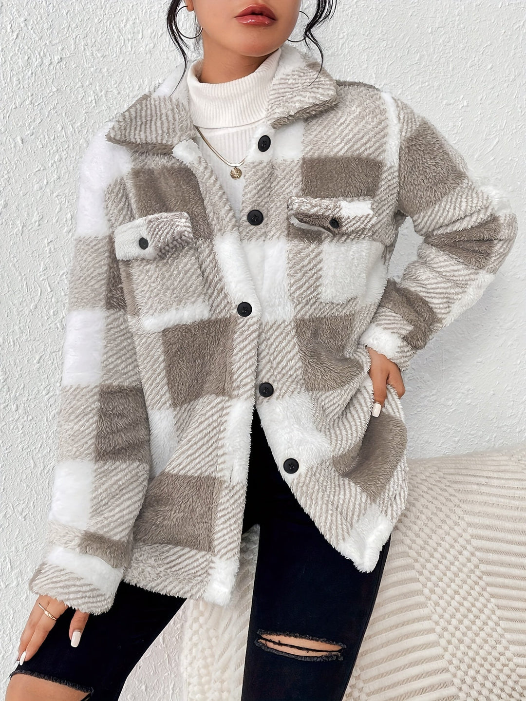 Madeline - Plaid Winter Jacket