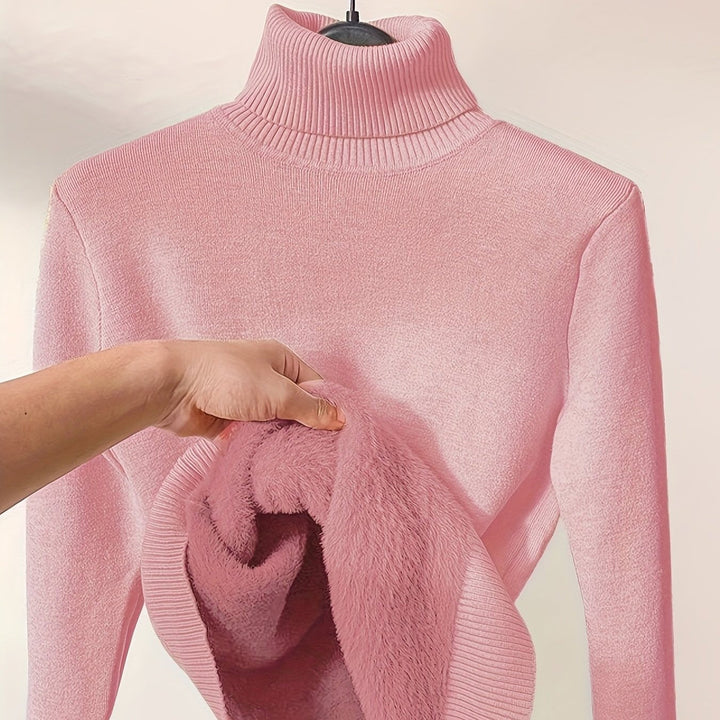 Emma - Soft Turtle Neck Pullover Jumper