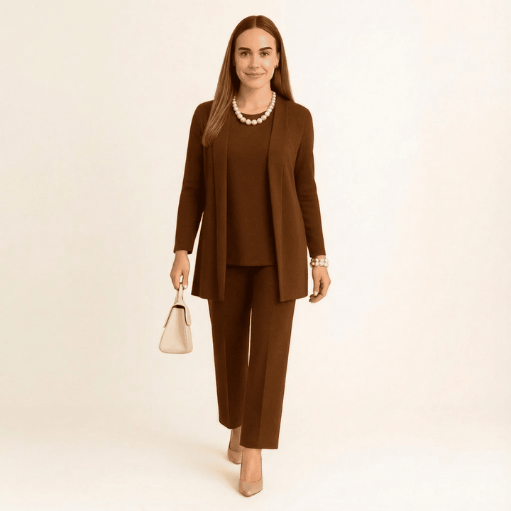 Cardigan, Top & Trousers Set
