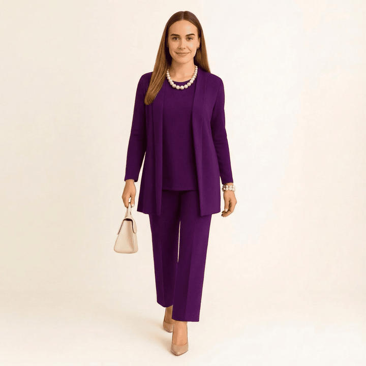 Cardigan, Top & Trousers Set