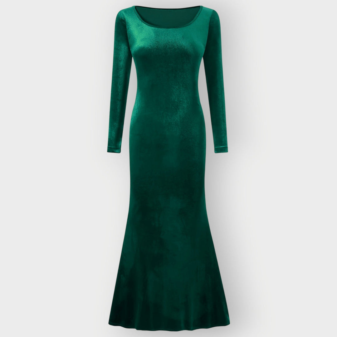 Glenda – Luxe Evening Silhouette Velvet Gown