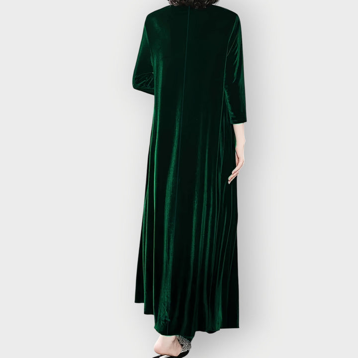Vanessa - Luxe Velvet Flow Maxi Dress