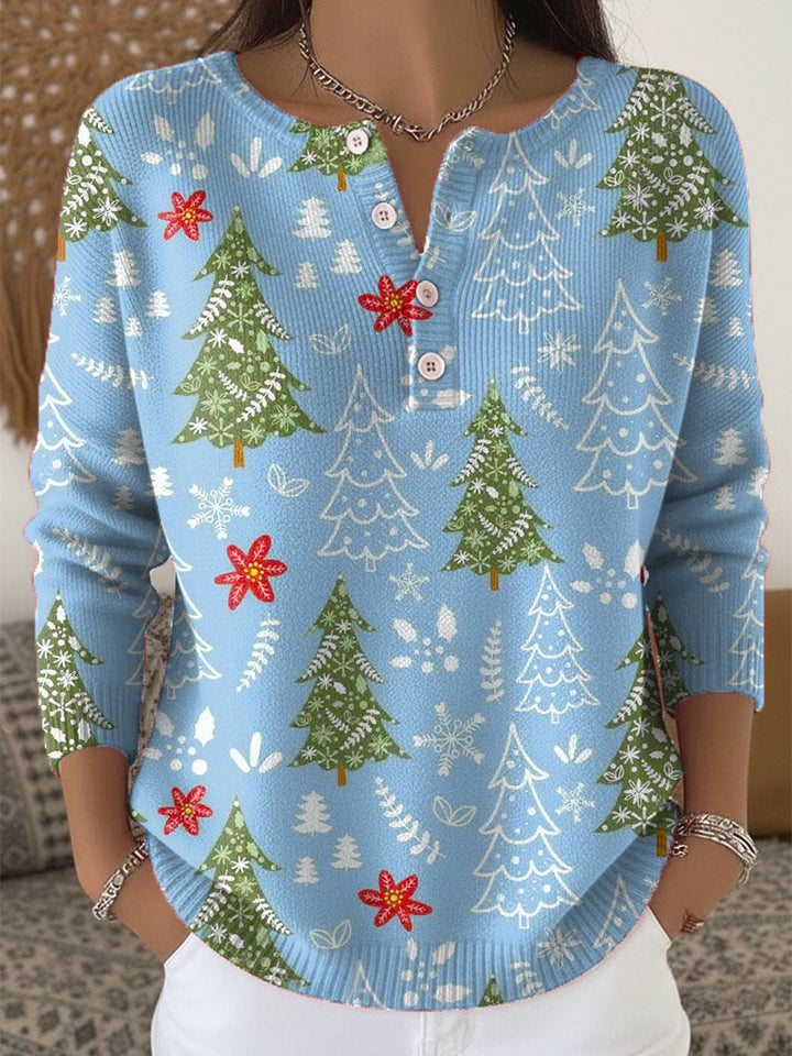 Patricia - Christmas Sweater with Buttons