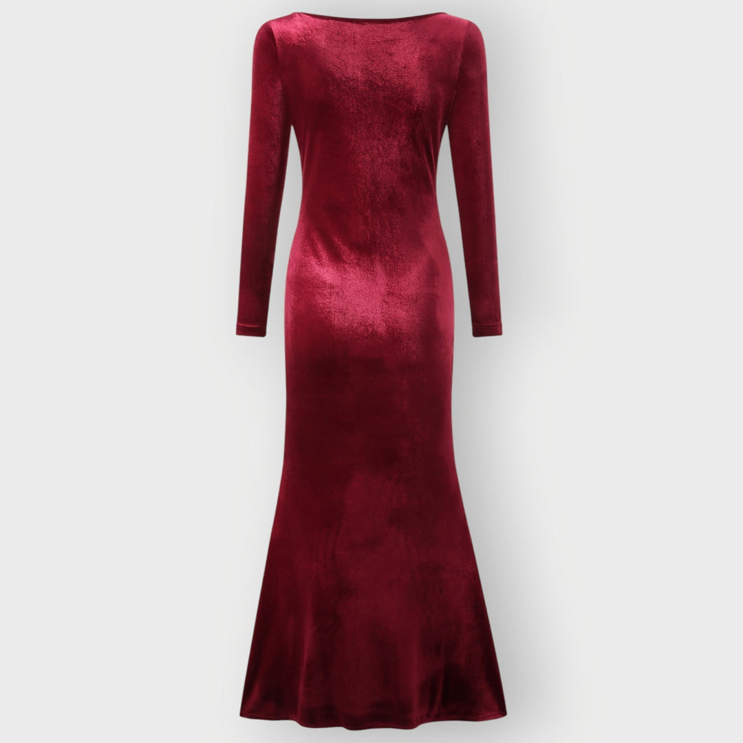 Glenda – Luxe Evening Silhouette Velvet Gown