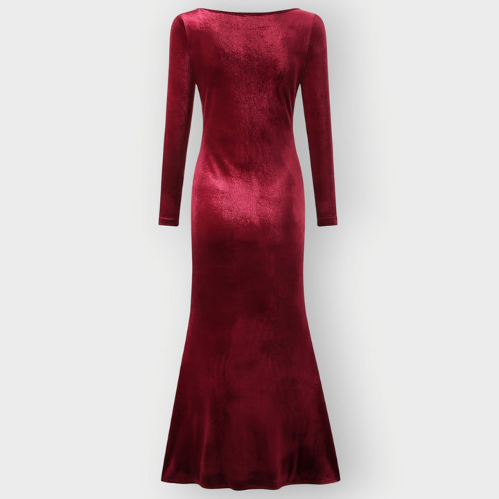 Glenda – Luxe Evening Silhouette Velvet Gown