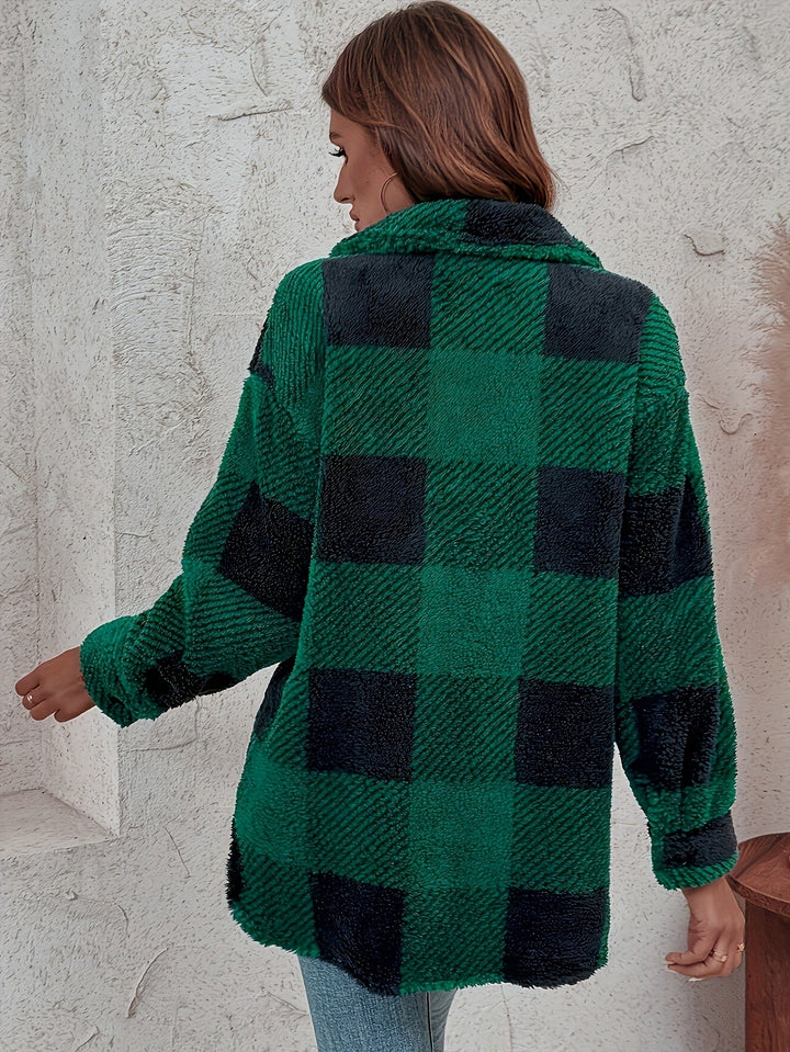 Madison - Plaid Teddy Winter Coat