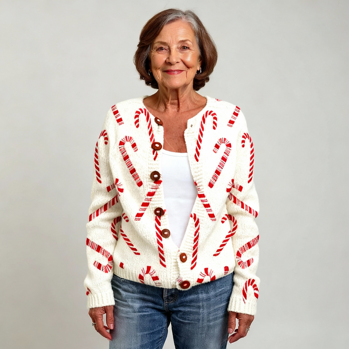 Ellen - Cozy Festive Knit Cardigan
