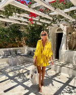 Charlotte - Chic V-Neck High Waist Mini Dress