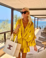 Charlotte - Chic V-Neck High Waist Mini Dress