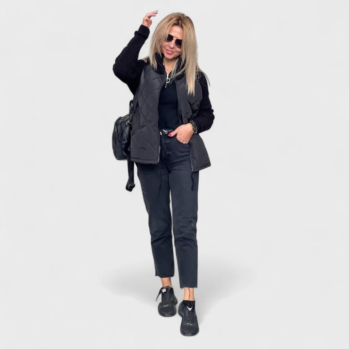 Caroline - Women’s Patchwork Knit Jacket