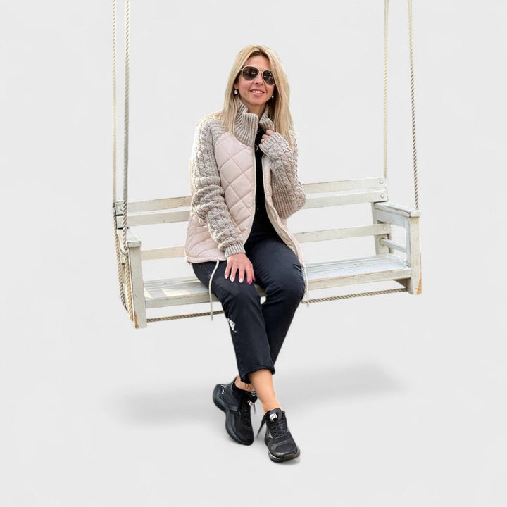 Caroline - Women’s Patchwork Knit Jacket