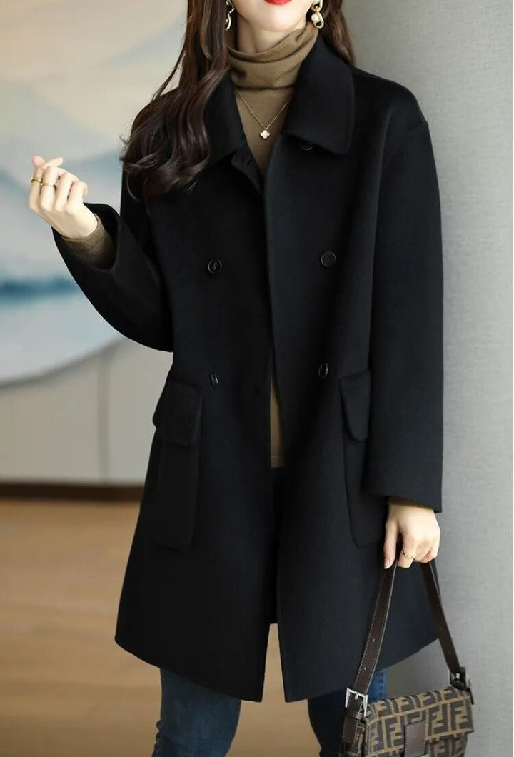 Elisa - Wool Winter Coat for Women