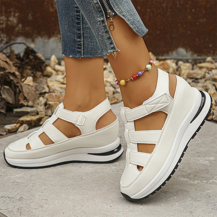 Madison - Closed-Toe Basket Sandals