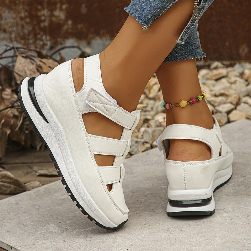 Madison - Closed-Toe Basket Sandals