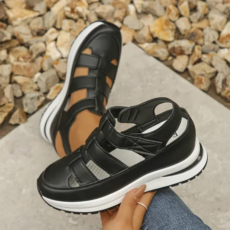 Madison - Closed-Toe Basket Sandals