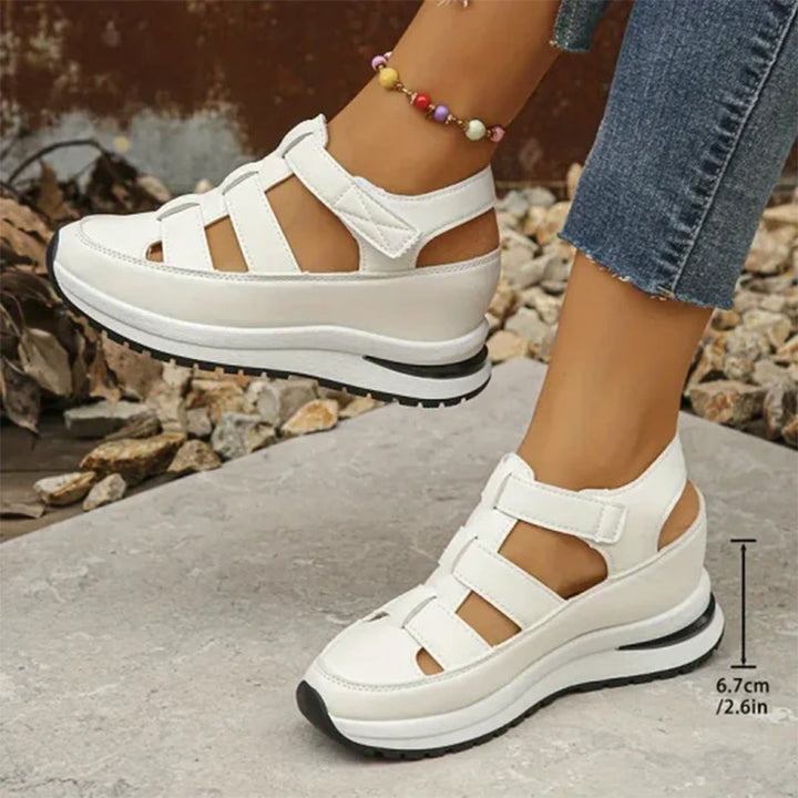 Madison - Closed-Toe Basket Sandals