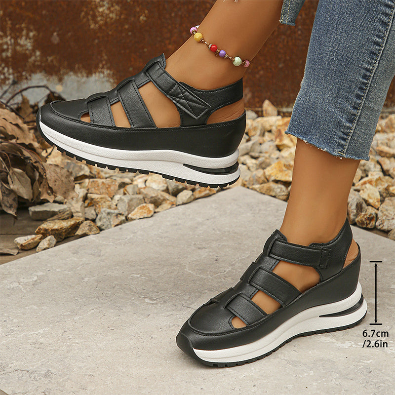 Madison - Closed-Toe Basket Sandals